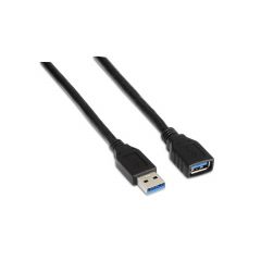 AISENS A105-0041 cable USB 1 m USB 3.2 Gen 1 (3.1 Gen 1) USB A Negro