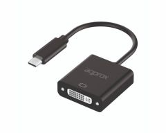 Approx APPC51 adaptador de cable de vídeo 0,13 m USB Tipo C DVI Negro