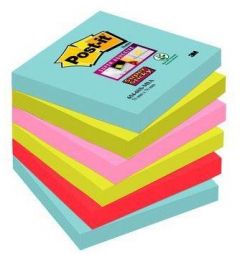Post-it notas adhesivas super sticky 4 colores lugares miami 76x76 6 blocs