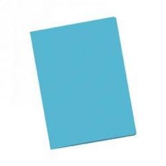 Dohe pack de 50 subcarpetas de cartulina - tamaño folio - ranura para fastener - color azul claro