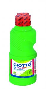 Giotto témpera fluo verde botella 250 ml