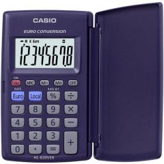 Casio calculadora de oficina violeta oscuro 8 dígitos hl-820ver