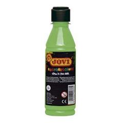 Jovi témpera fosforescente verde botella de 250 ml