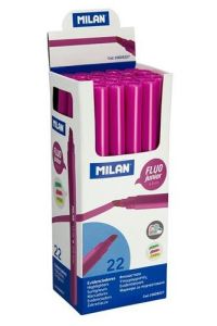 Milan junior marcador fluorescente - punta biselada 1 - 4mm - color rosa