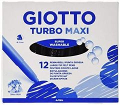Giotto Turbo Maxi rotulador Negro 12 pieza(s)