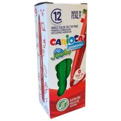 Carioca rotulador jumbo punta maxi verde - caja de 12