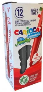 Carioca rotulador jumbo punta maxi gris claro - caja de 12