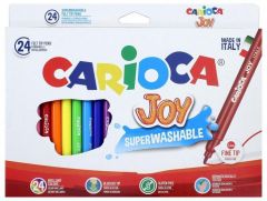 Carioca rotulador joy punta fina colores - caja de 24