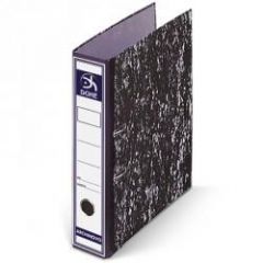 Dohe archinovo archivador de palanca con rado - carton - formato folio - lomo ancho - cantoneras metalicas - color negro jaspeado