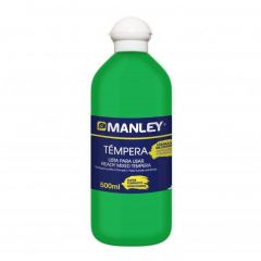 Manley témpera preparada verde primavera botella de 500 ml