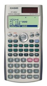 Casio calculadora científica pilas y solar programable 4 líneas lcd 10+2 y 15 dígitos