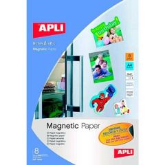 APLI 10245 papel magnético A4 (210x297 mm) 8 hojas Impresión por inyección de tinta