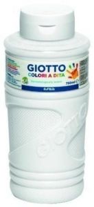 Giotto pintura de dedos de 750 ml color blanco