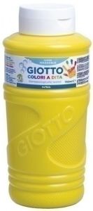 Giotto pintura de dedos de 750 ml color amarillo