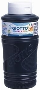 Giotto pintura de dedos de 750 ml color negro