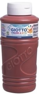 Giotto pintura de dedos de 750 ml color marron
