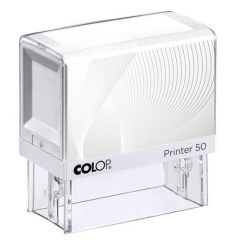 Colop printer 50 g7 30x69mm blanco/roj0 “no incluye placa de texto personalizada”