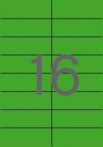APLI Self-adhesive labels 105 x 37mm Green etiqueta autoadhesiva Verde 320 pieza(s)