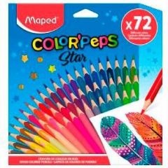 Maped lápices de colores color´peps star surtidos en estuche de 72