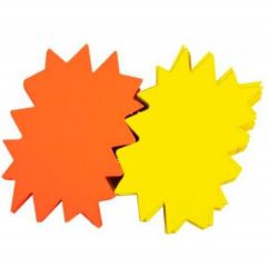 Apli carteles flash 120x80 mm amarillo/naranja fluorescente -50u-