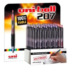 Uniball expositor rollerball signo umn-207/3d retráctil surtido -36u-