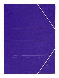 Mariola carpeta cartón básica 500gr gomas bolsa folio 34x25cm cartón mate azul -20u-