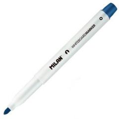 Milan rotuladores para pizarra blanca con punta redonda - punta 3.7 mm - tinta a base de alcohol - borrable en seco - color azul