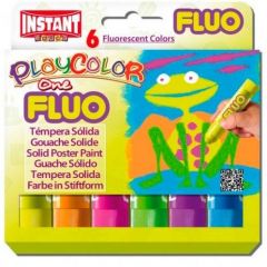 Playcolor 10431 10 g Flu One Solid Poster Paint Stick (Pack of 6)