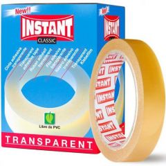 Instant cinta adhesiva transparente classic rollo 19mm x 66m