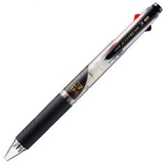 Uniball bolígrafo múltiple jetstream 3 tinta azul/rojo/negro cuerpo transparente
