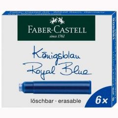 Faber-Castell 185506 Recambio de bolígrafo Azul 6 pieza(s)