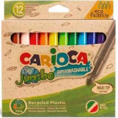 Carioca Eco Family Jumbo rotulador Multicolor 12 pieza(s)