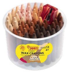 Jovi wax crayons jumbo boto 60 ceras colores pastel +1 sacapuntas