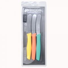Arcos cuchillo mantequilla serie nova juego de 3 piezas colores pastel