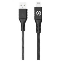 Celly PL2MUSBLIGHT cable de conector Lightning 2 m Negro