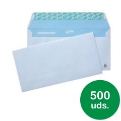 Caja 500 sobres americano (115x225) offset blanco 90 grs. opensam autoadhesivo con tira de silicona sam 247684