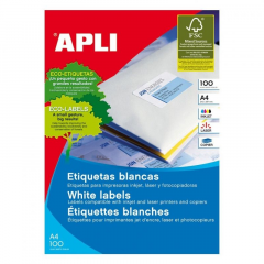 APLI Labels 70 x 16.9mm etiqueta autoadhesiva Blanco 5100 pieza(s)
