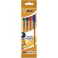 BIC 872725 bolígrafo Negro, Azul, Verde, Rojo Fino 4 pieza(s)