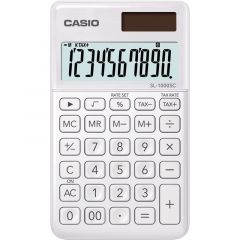 Casio SL-1000SC-WE calculadora Bolsillo Calculadora básica Blanco