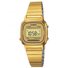 Reloj digital casio vintage mini la670wega-9ef/ 30mm/ dorado