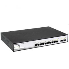 D-Link DGS-1210-10P switch Gestionado L2 Gigabit Ethernet (10/100/1000) Energía sobre Ethernet (PoE) 1U Negro