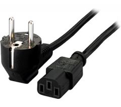 Equip 112120 cable de transmisión Negro 1,8 m C13 acoplador CEE7/4