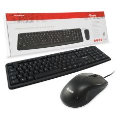 Combo teclado + mouse usb equip life color negro