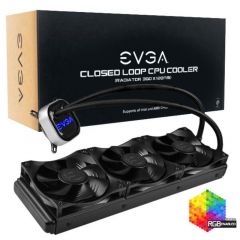 EVGA 360MM CPU CLC COOLER Placa base Sistema de refrigeración líquida todo en uno 12 cm Negro