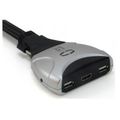 LevelOne KVM de 2 puertos, HDMI, USB