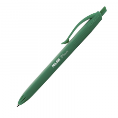 Milan p1 touch boligrafo de bola retractil - punta redonda 1mm - tinta de aceite - escritura suave - 1.200m de escritura - color verde