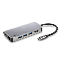 NGS WONDER DOCK 8 USB 2.0 Type-C Plata