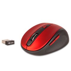 OUTLET Mouse Optico Wireless Ngs Evo Mute 800/1600dpi 2.4ghz Nano Receptor Usb Color Rojo