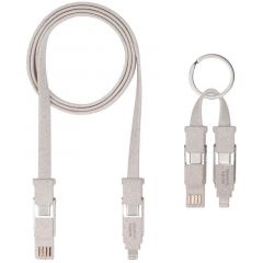 Mars Gaming MCA-ECO cable USB 1 m USB 2.0 USB A/USB C USB C/Micro USB-A/Lightning Gris, Blanco