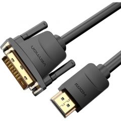 Vention Cable Conversor ABFBH/ DVI Macho - HDMI Macho/ 2m/ Negro